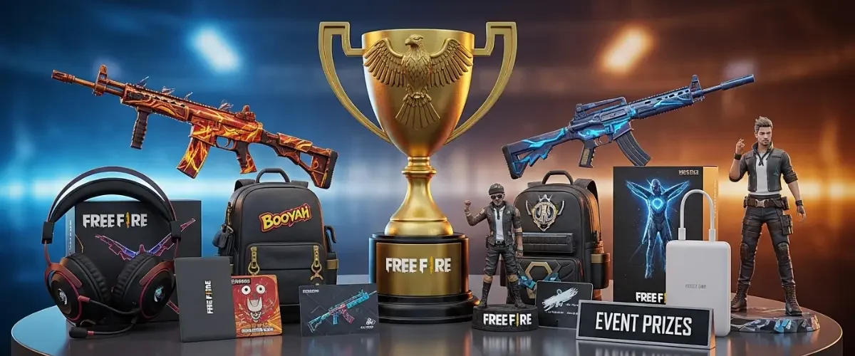 free fire event prizes