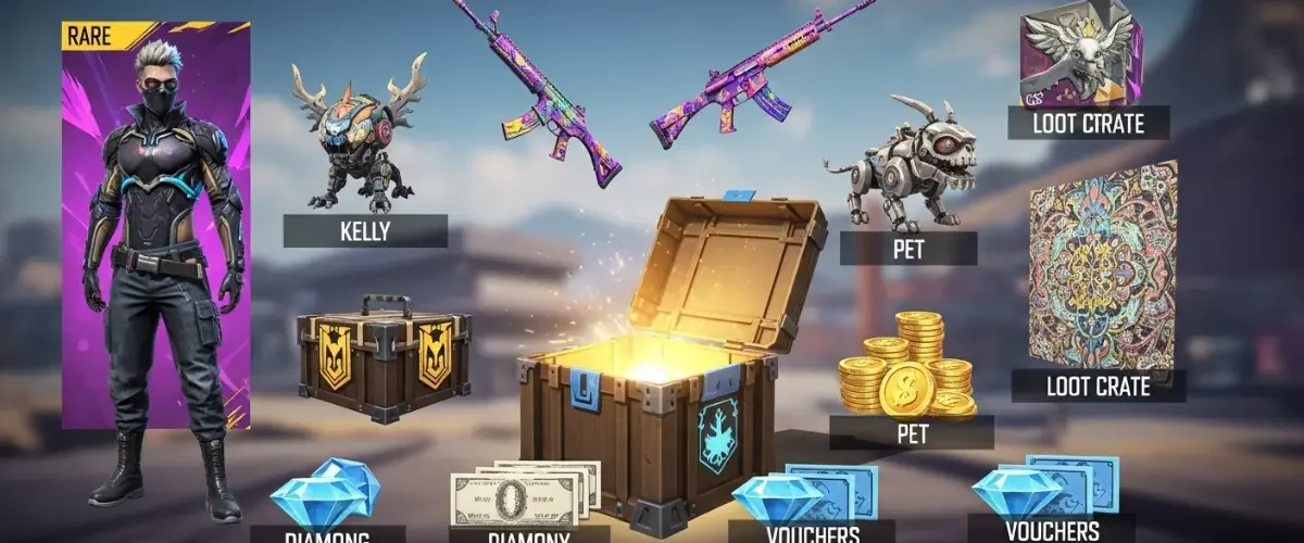 free fire in game rewards